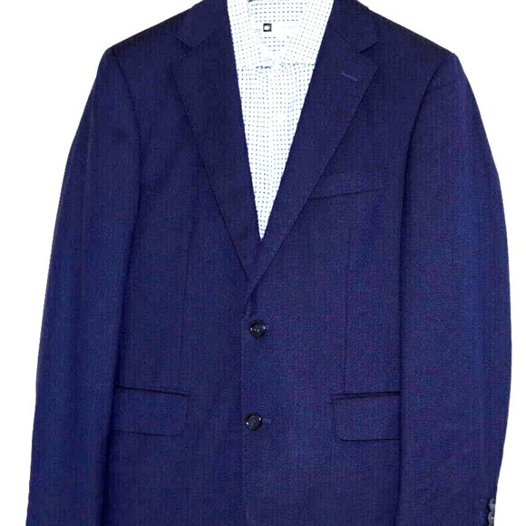 Bartorelli Napoli Biella Lafinicio Super 120's Blue Wool Men Blazer 50